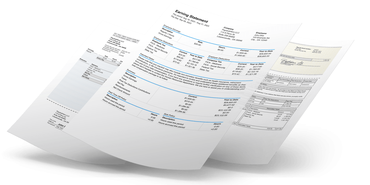 Free Paystub Generator For Self Employed Professional Paystubs