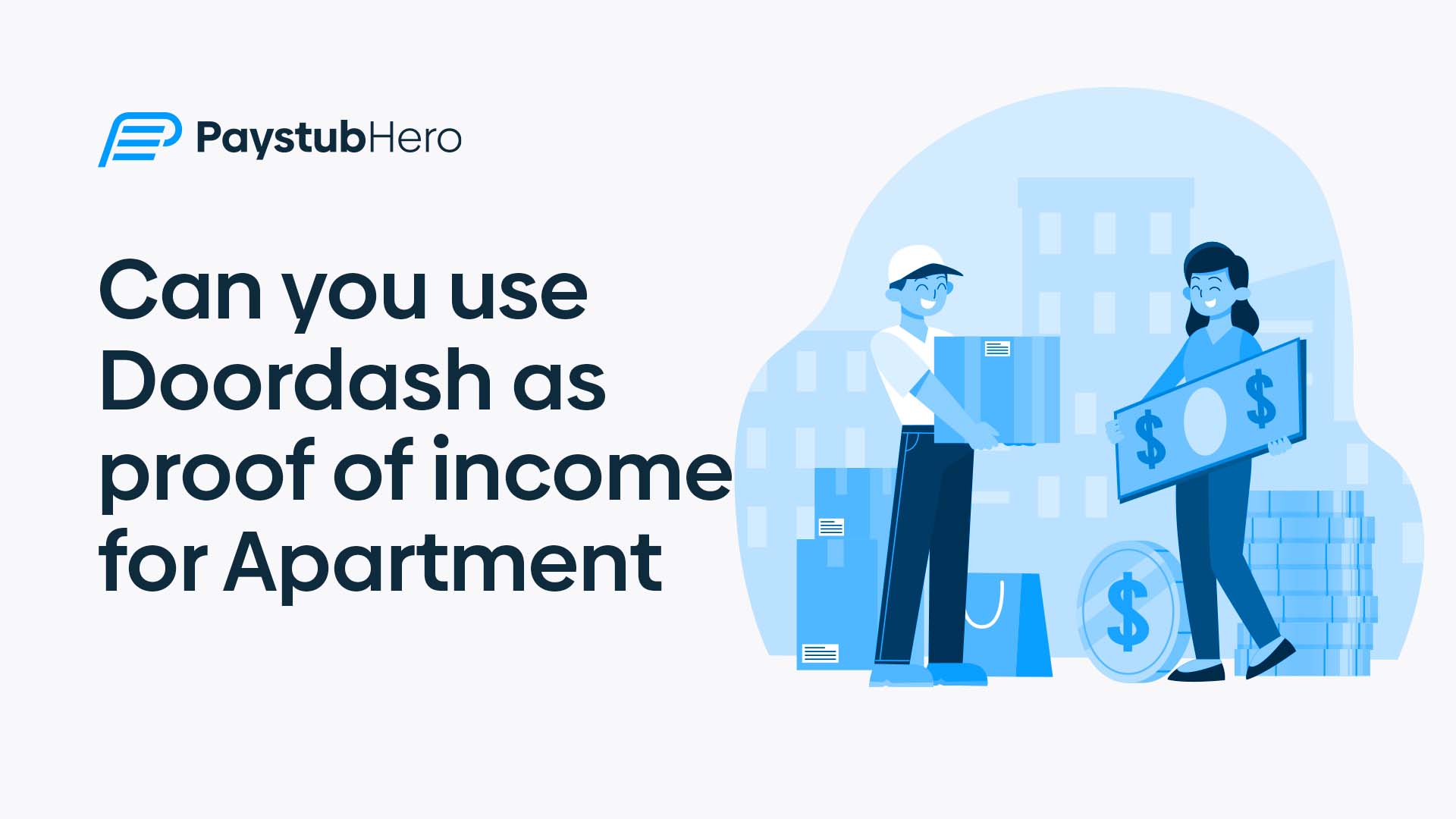 Can you use Doordash as proof of income for apartment