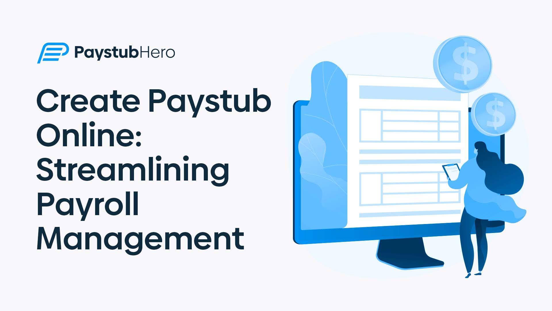 Create paystub online