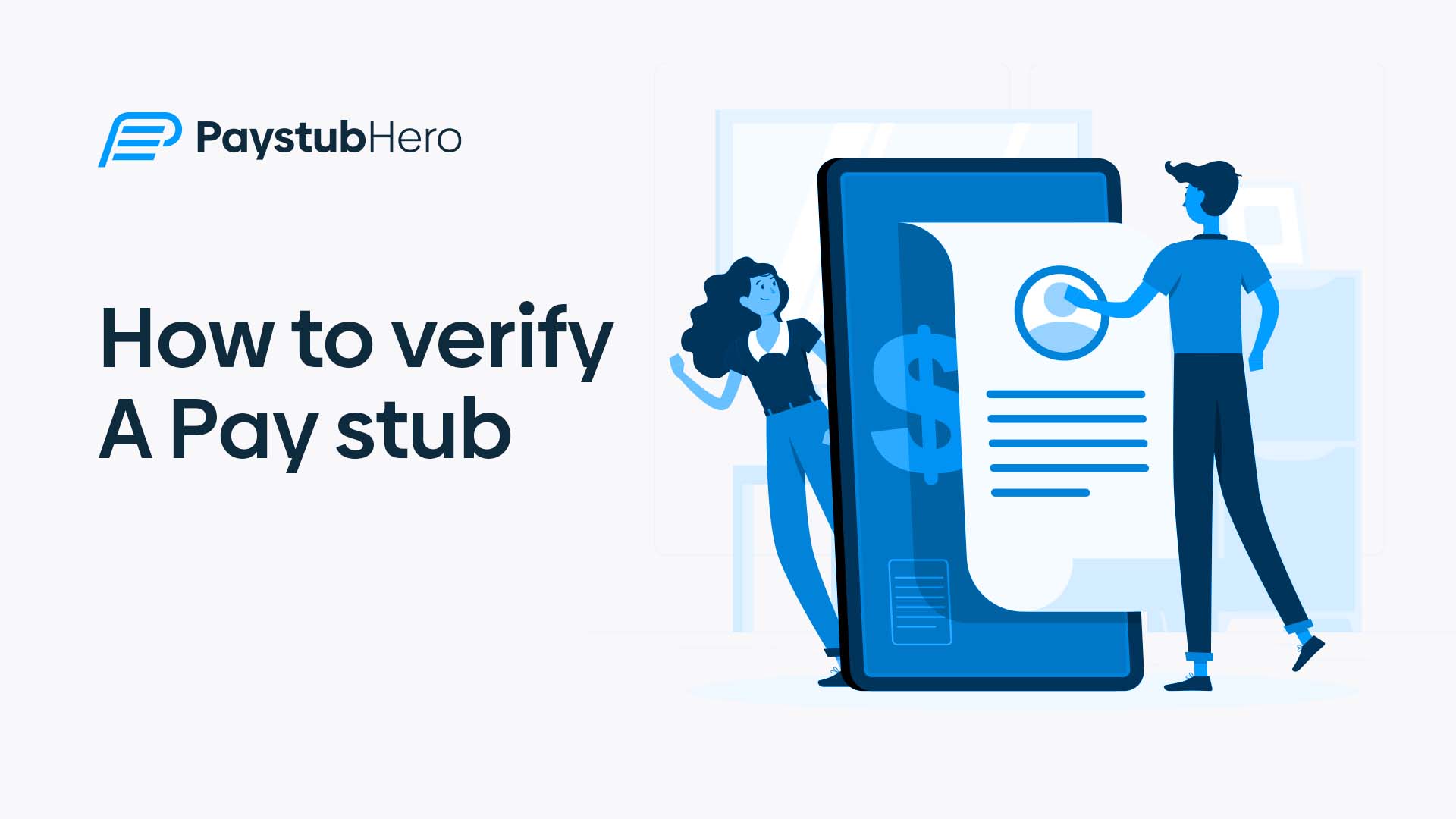 How to verify a pay stub