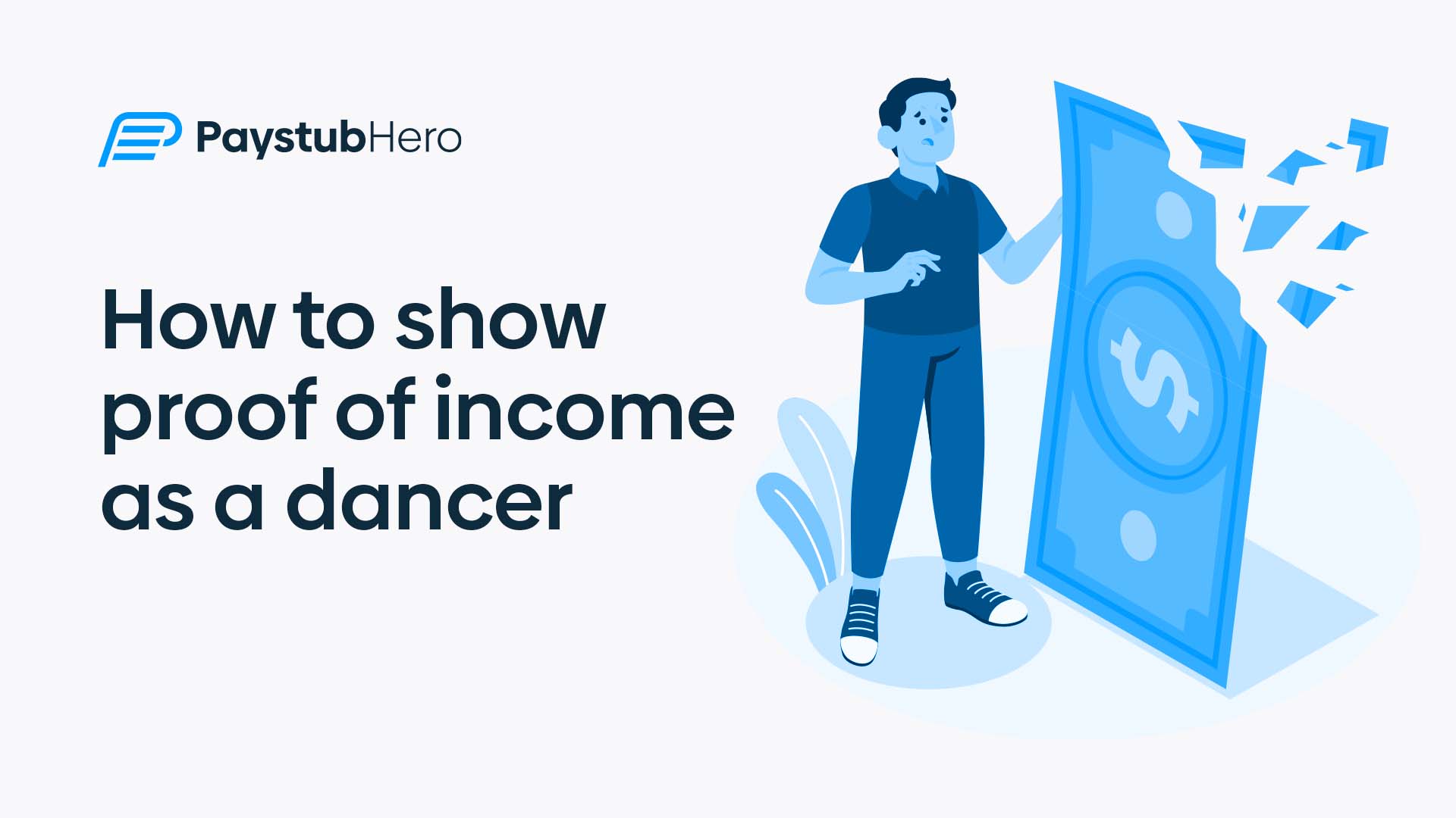 How to show proof of income as a dancer