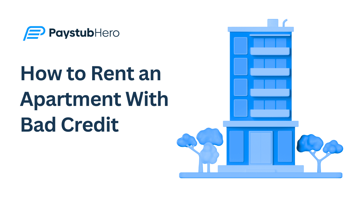 How to rent an apartment with bad credit