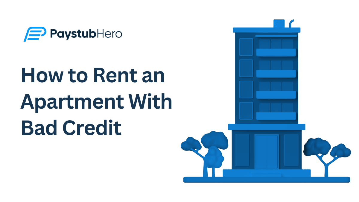 How to rent an apartment with bad credit