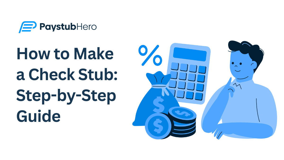 How to Make a Check Stub