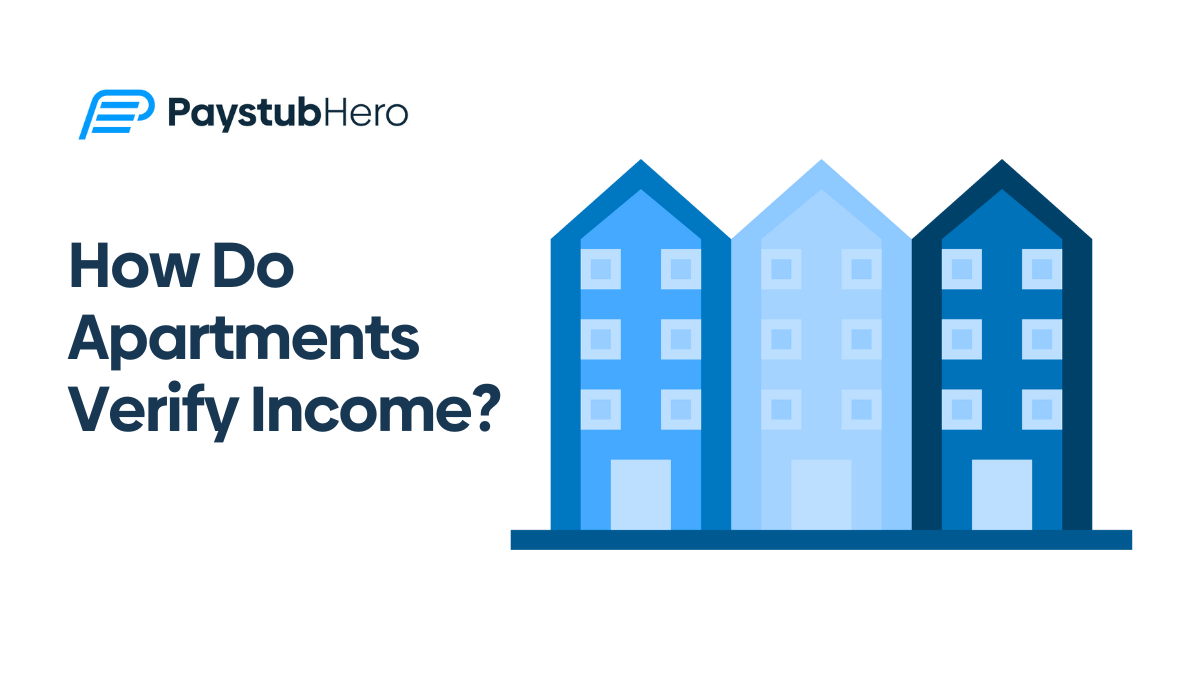 How Do Apartments Verify Income